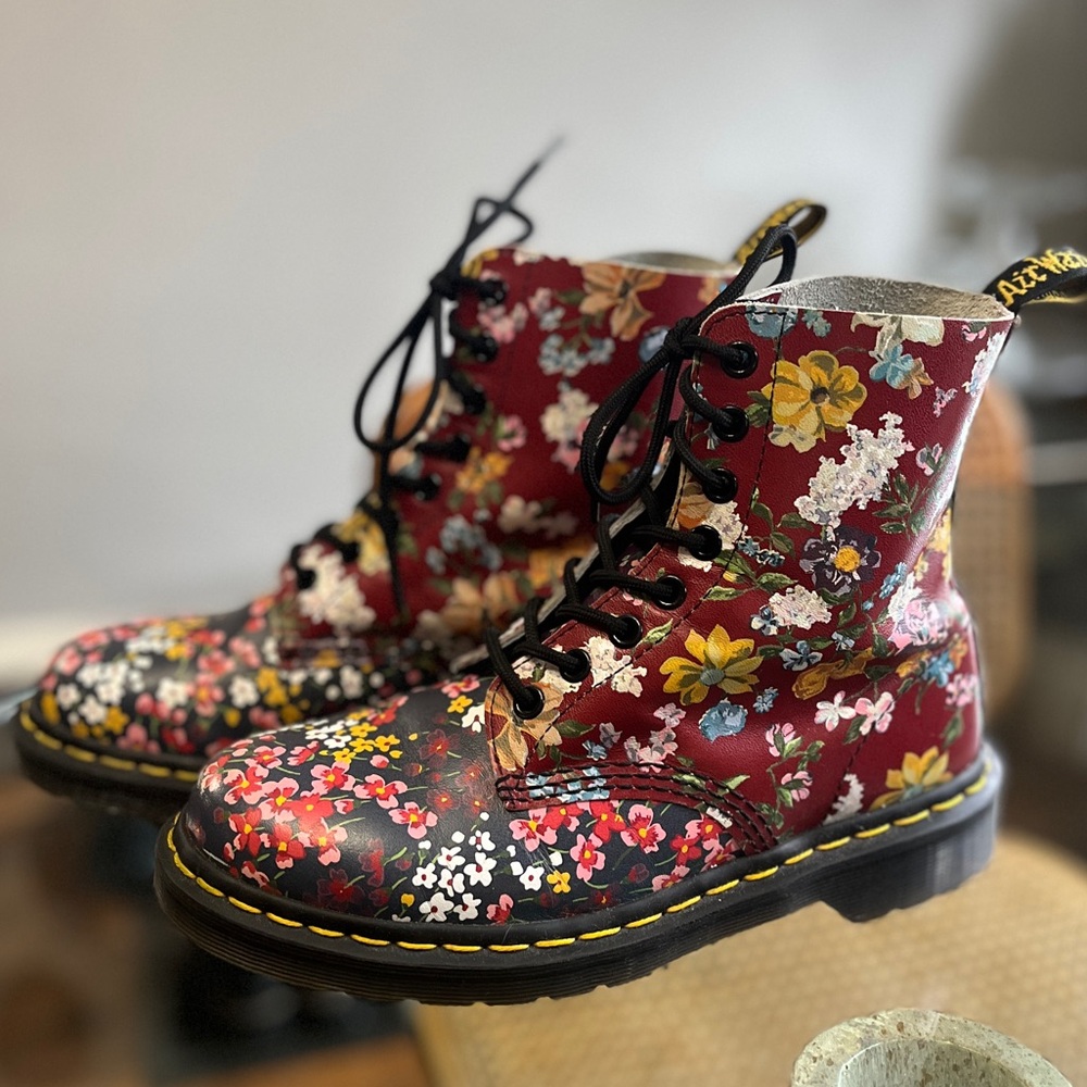 Dr. Martens Floral Boots